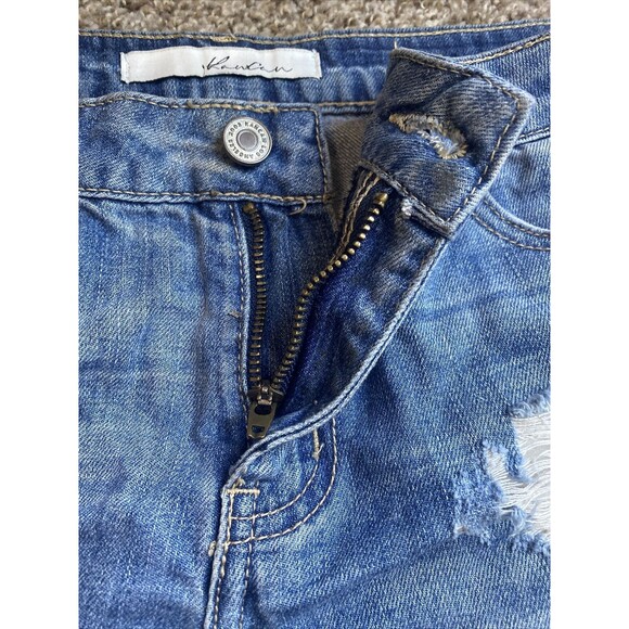 KanCan Distressed Low Rise Shorts With Cuffed Hem Size M - Picture 4 of 7